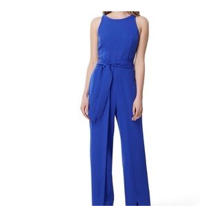 Tahari Royal Blue Sleeveless Jumpsuit